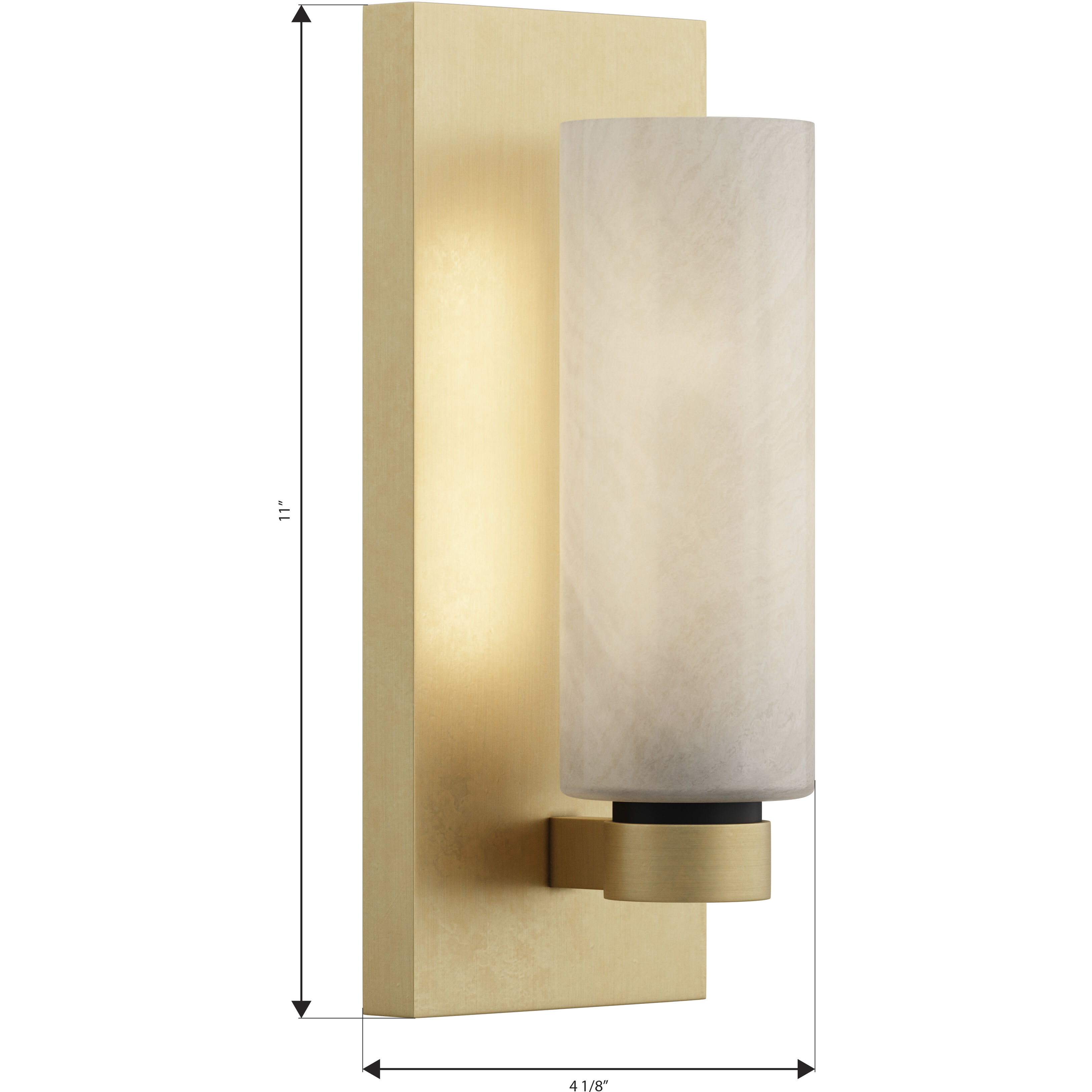 Wexmere 1 Light 4.5 inch Legacy Brass and Dark Matte Black Wall Sconce Wall Light