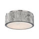 Crispin LED 9.5 inch Polished Nickel Flush Mount Ceiling Light, Spanish Alabaster, Small