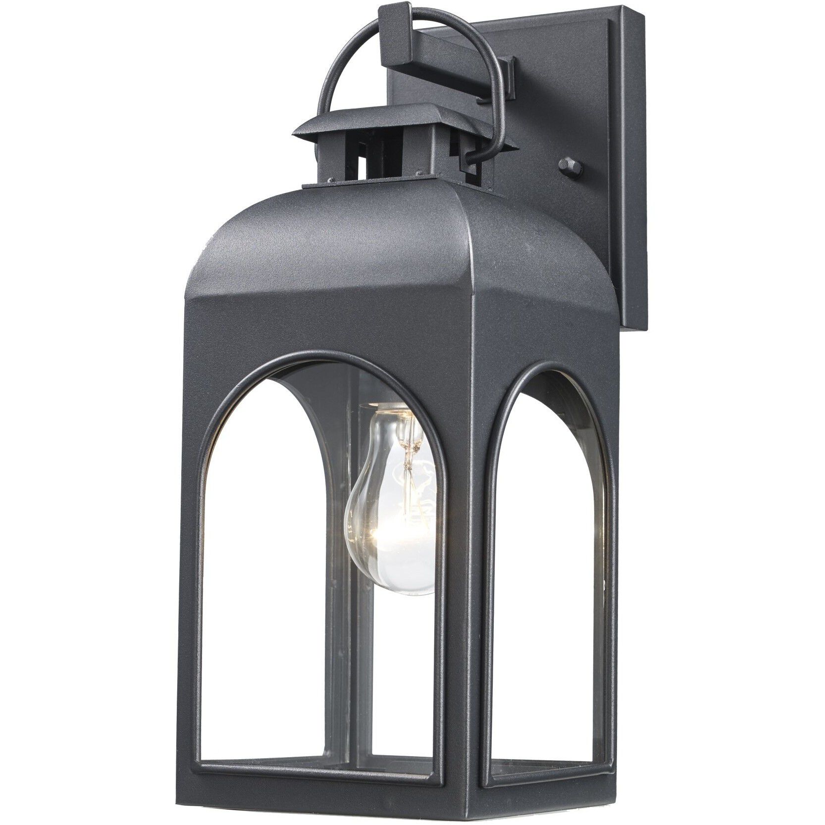 Presence 1 Light 13 inch Black Outdoor Wall Lantern