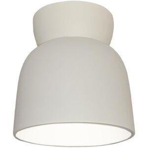 Radiance Collection 1 Light 7.5 inch Bisque Outdoor Flush Mount