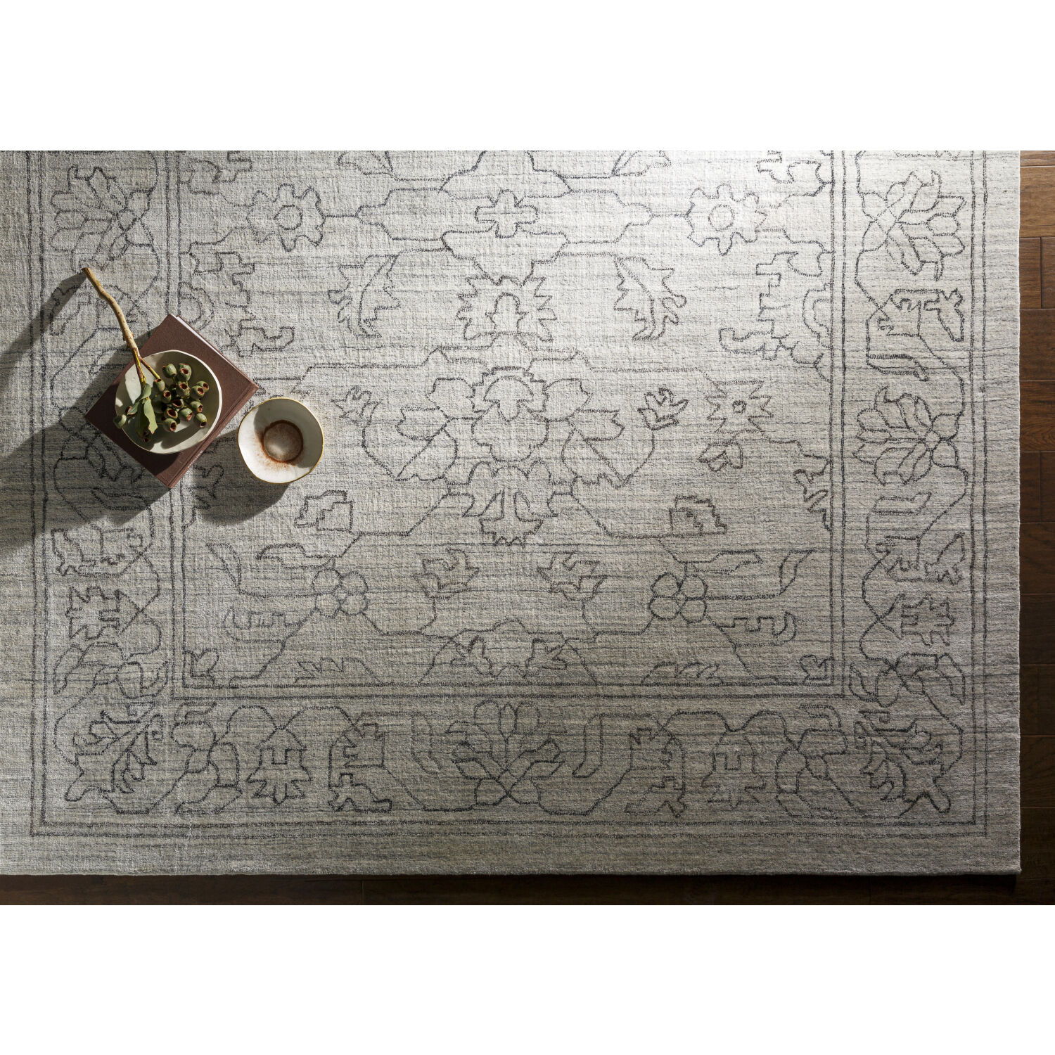 Hightower 72 X 48 inch Cream Rug in 4 X 6, Rectangle