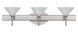 Kona LED 23 inch Satin Nickel Vanity Lighting Wall Light in Marble Glass