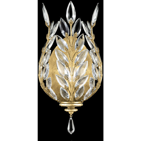 Crystal Laurel Wall Sconce Wall Light in Gold Leaf