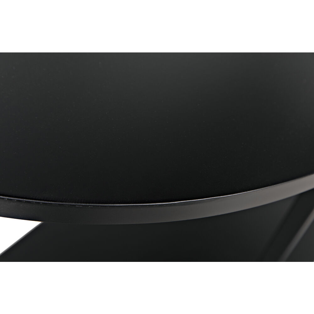 Spago Matte Black Bookcase