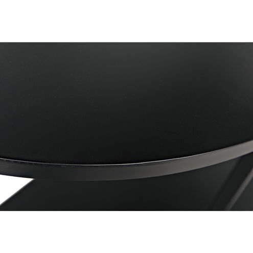 Spago Matte Black Bookcase