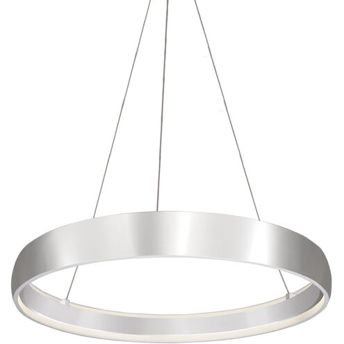Halo LED 35.88 inch Brushed Silver Pendant Ceiling Light
