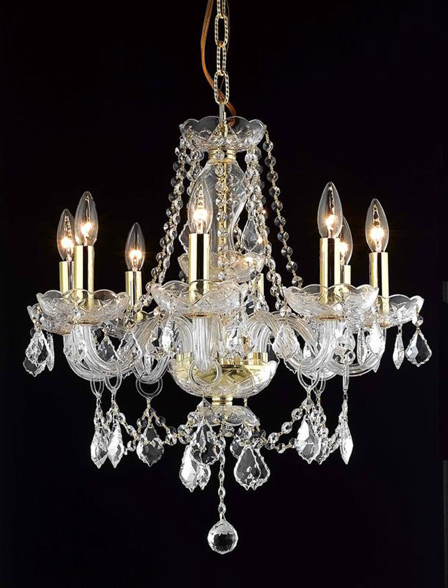 Princeton 8 Light 20 inch Gold Dining Chandelier Ceiling Light