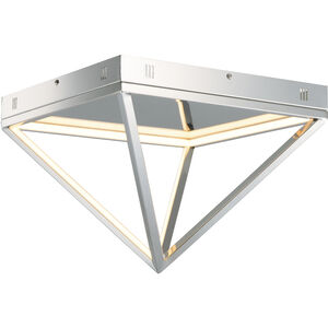 Pyramid Flush Mount Ceiling Light in Polished Chrome