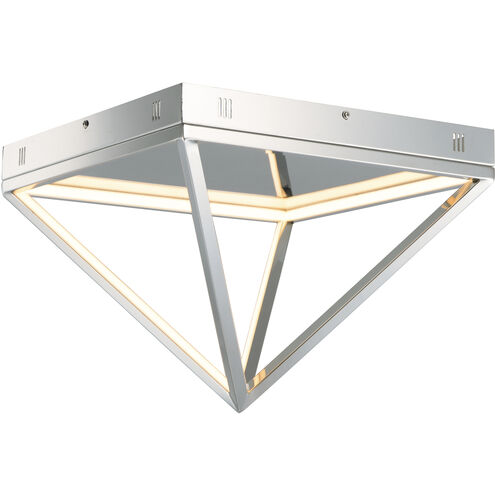 Pyramid LED 15.75 inch Polished Chrome Flush Mount Ceiling Light