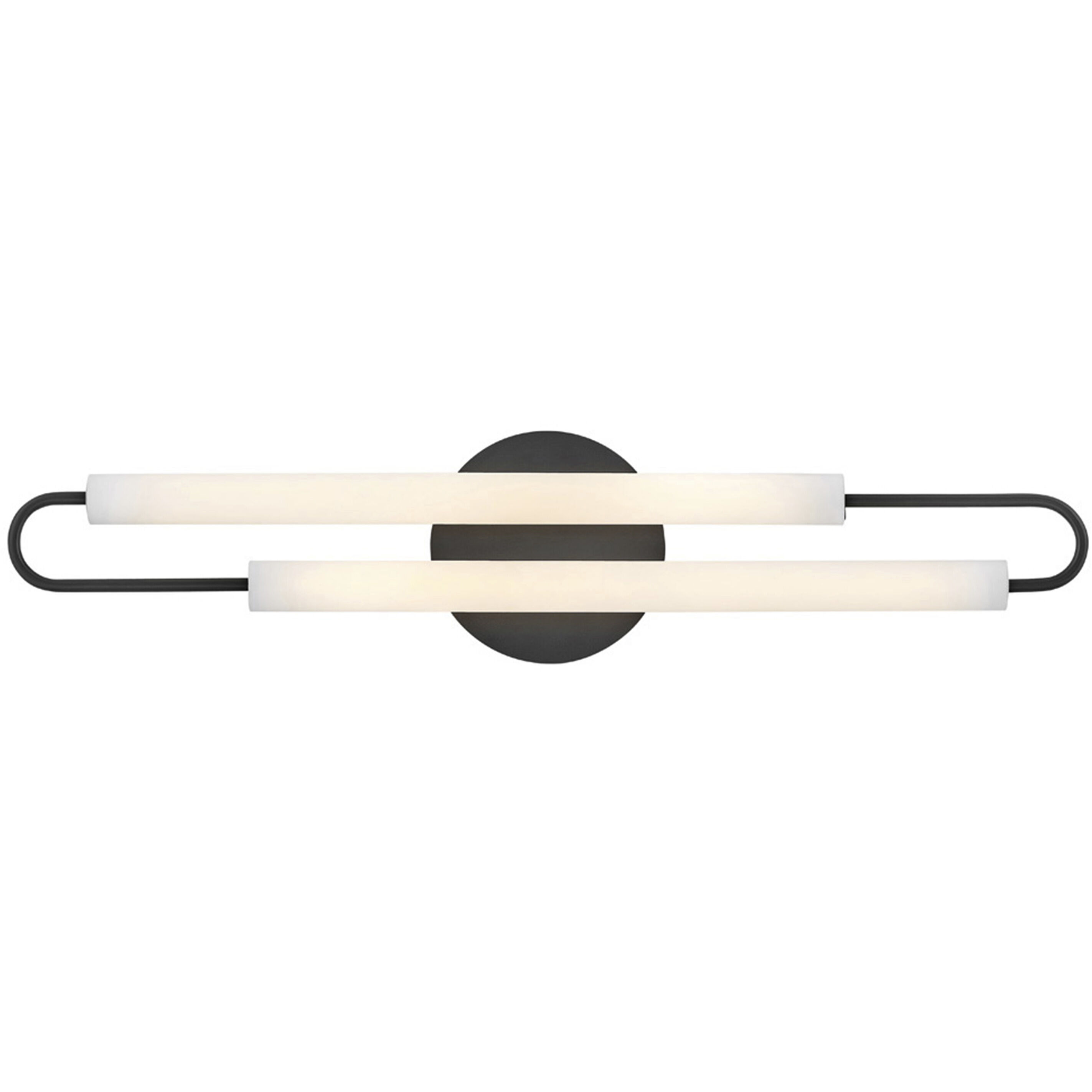 Eos LED 25 inch Black Vanity Light Wall Light, Vertical