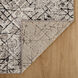 Sesia 94 X 32 inch Black/Grey Rug in 2 x 8