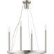 Alpine 5 Light 20 inch Brushed Nickel Chandelier Ceiling Light