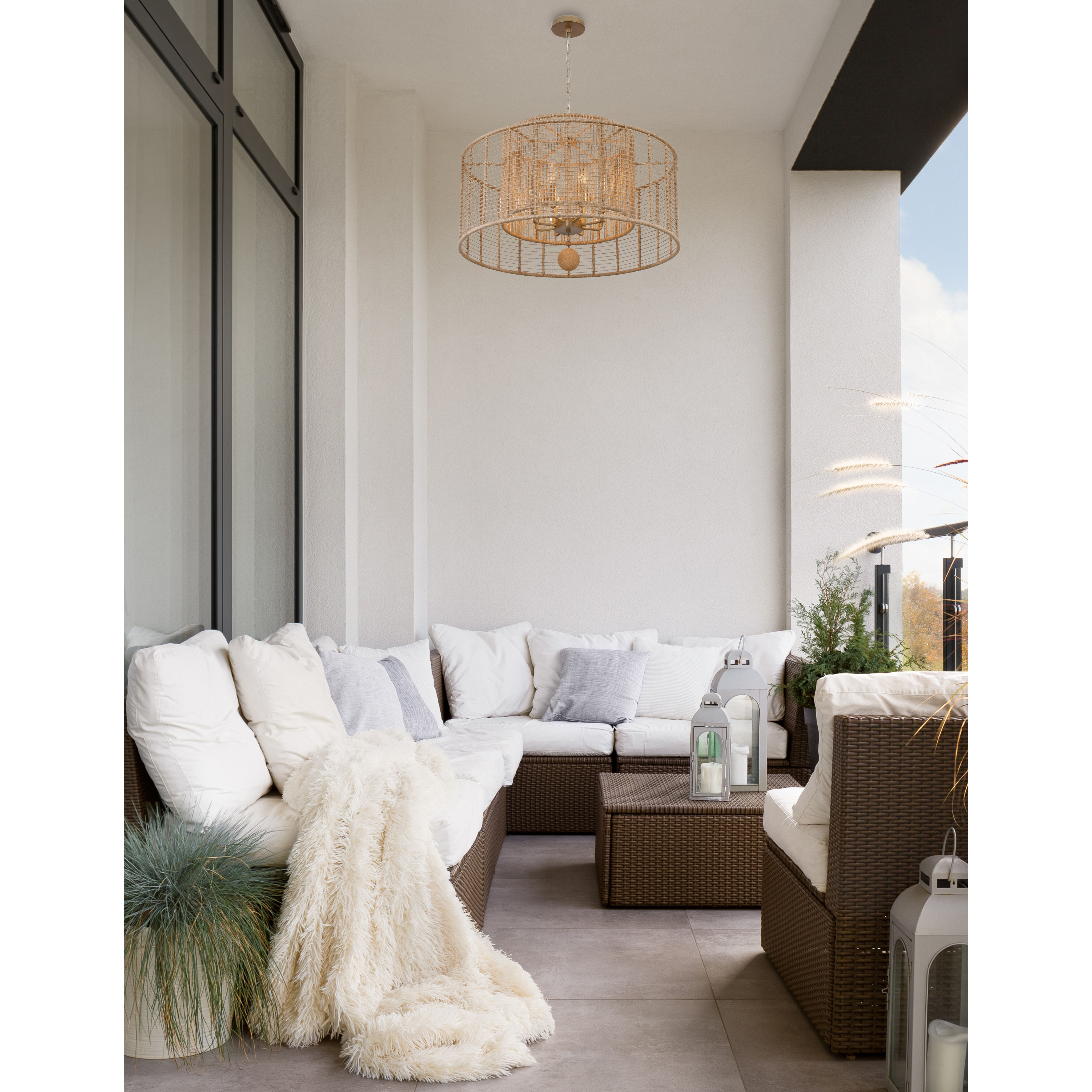 Jayna 8 Light 31.25 inch Burnished Silver Chandelier Ceiling Light