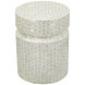 Anita 17.7 inch White Accent Stool