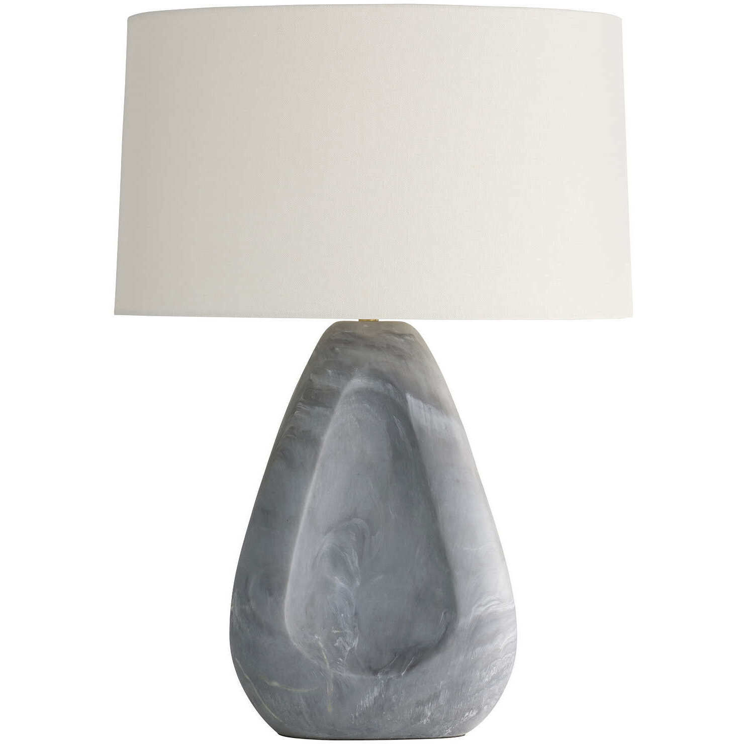 Nathan 28 inch 150.00 watt Glacier Swirl and Antique Brass Table Lamp Portable Light