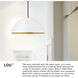 Lou LED 14 inch Matte White Pendant Ceiling Light