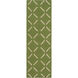 Stallman 36 X 24 inch Grass Green, Seafoam Rug