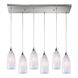 Ogunquit 6 Light 30 inch Satin Nickel Multi Pendant Ceiling Light, Configurable