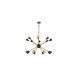 Canada 16 Light 33 inch Matte Black Chandelier Ceiling Light