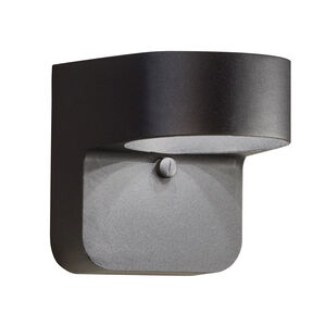 Independence LED 6 inch Textured Black Outdoor Wall, Small
