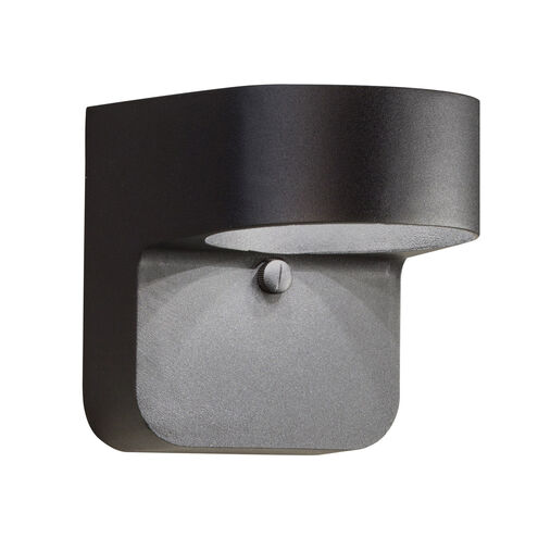 Independence LED 6 inch Textured Black Outdoor Wall, Small