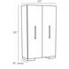 Zigelman 50 inch Chateau Gray Cabinet