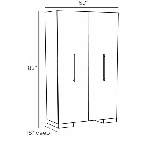 Zigelman 50 inch Chateau Gray Cabinet