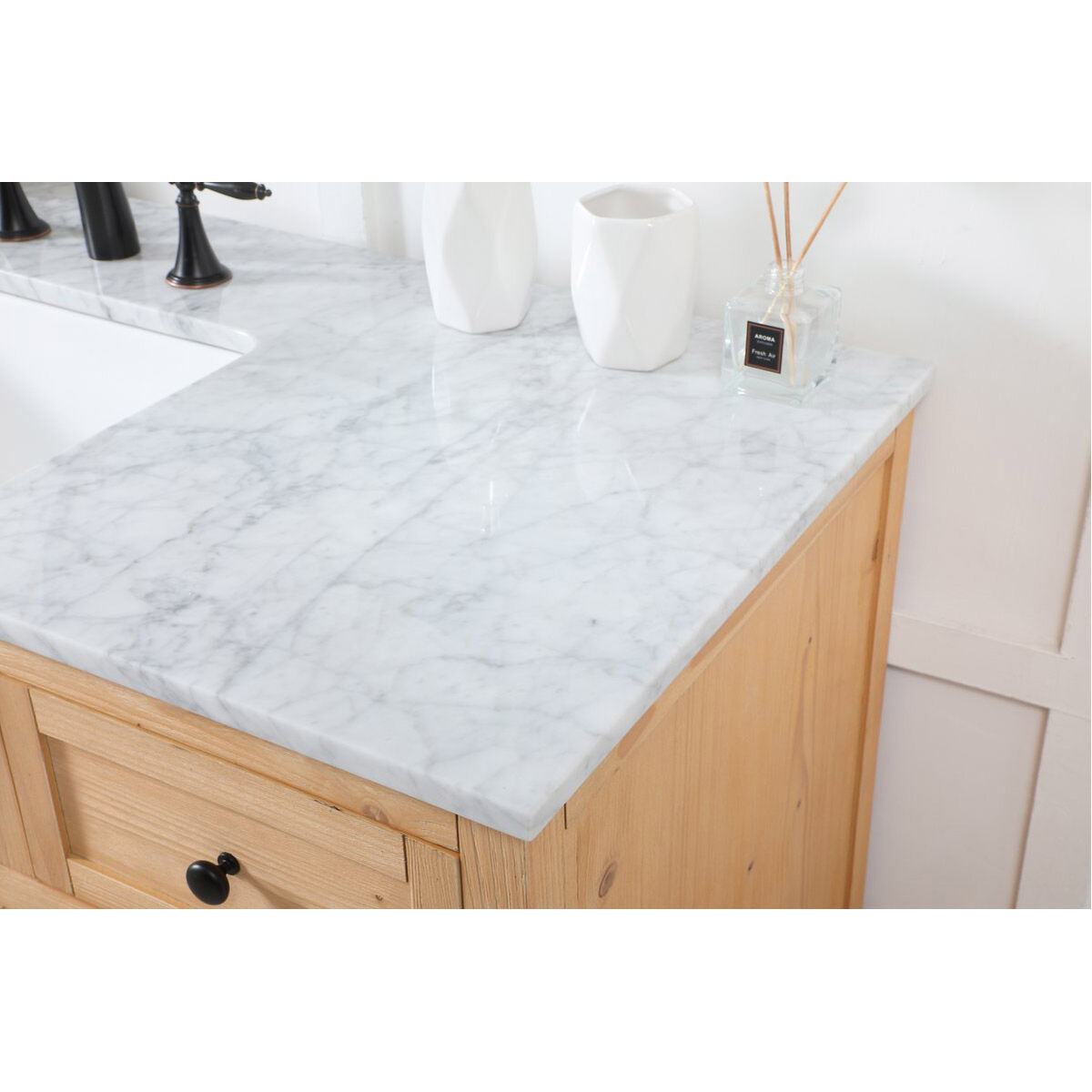 Franklin 42 X 22 X 35 inch Natural Wood Bathroom Vanity Cabinet