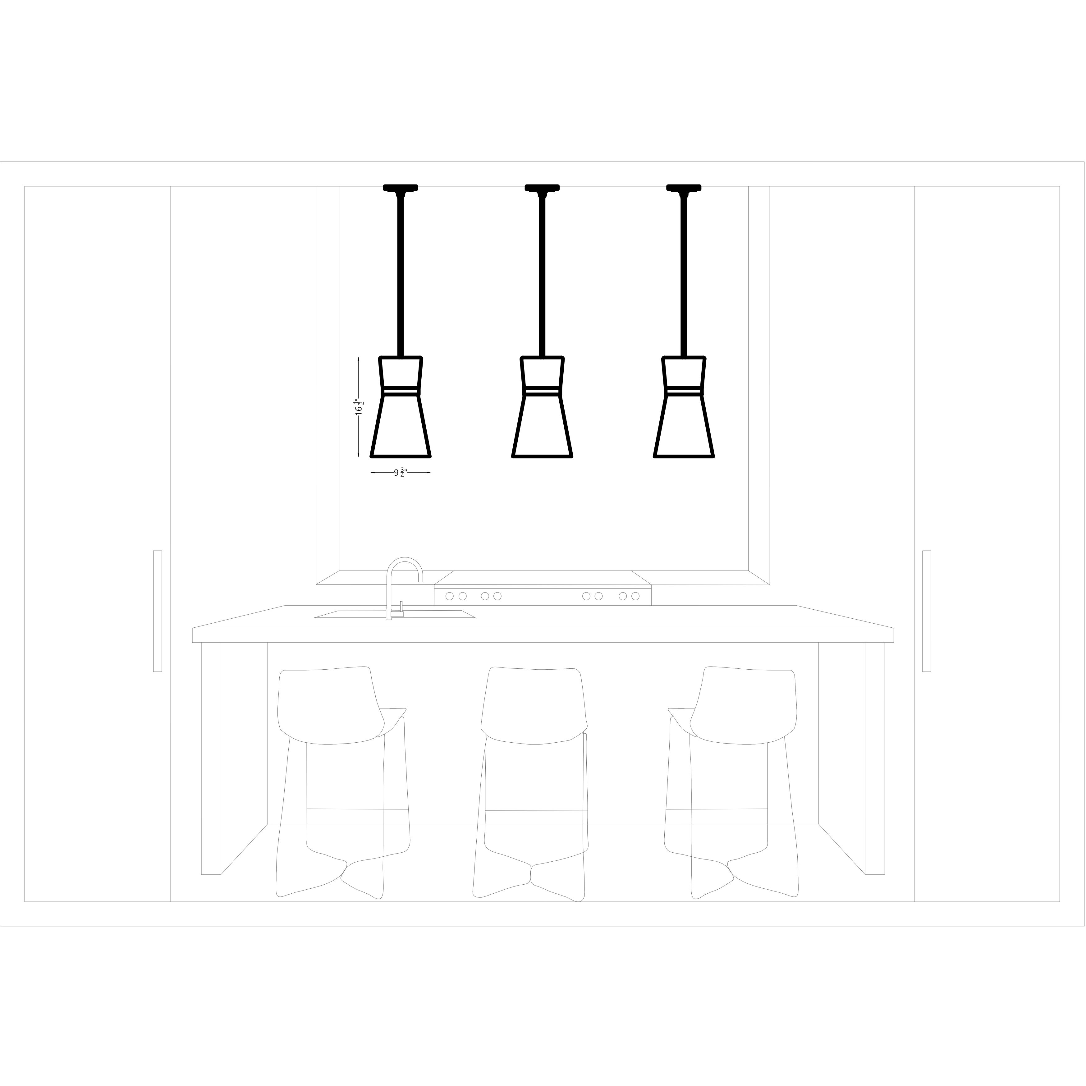 AERIN Clark Pendant Ceiling Light in Brushed Nickel