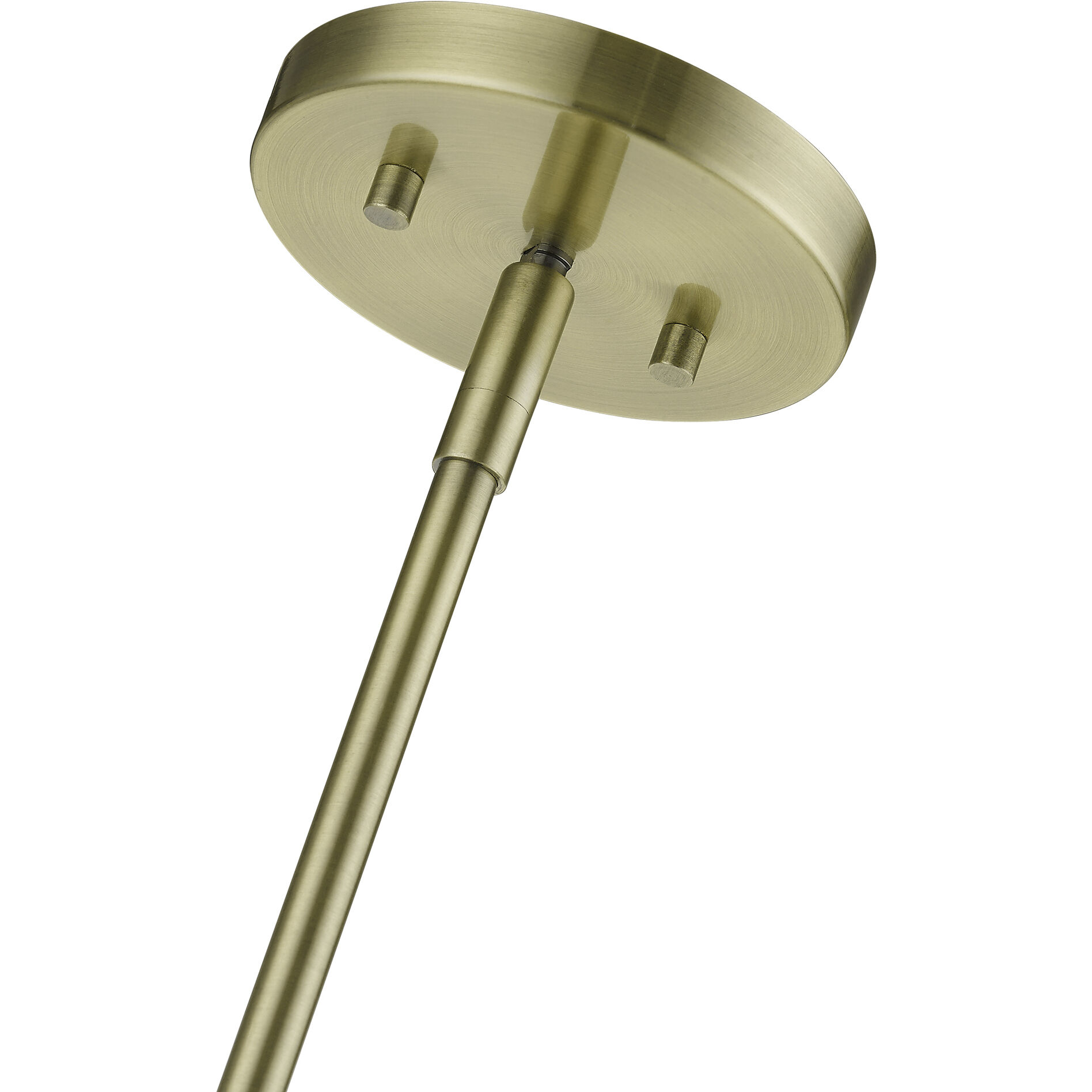 Monaco 4 Light 28 inch Antique Brass Linear Chandelier Ceiling Light