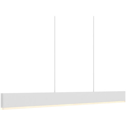 Beam LED 2 inch White Pendant Ceiling Light, Slim Linear