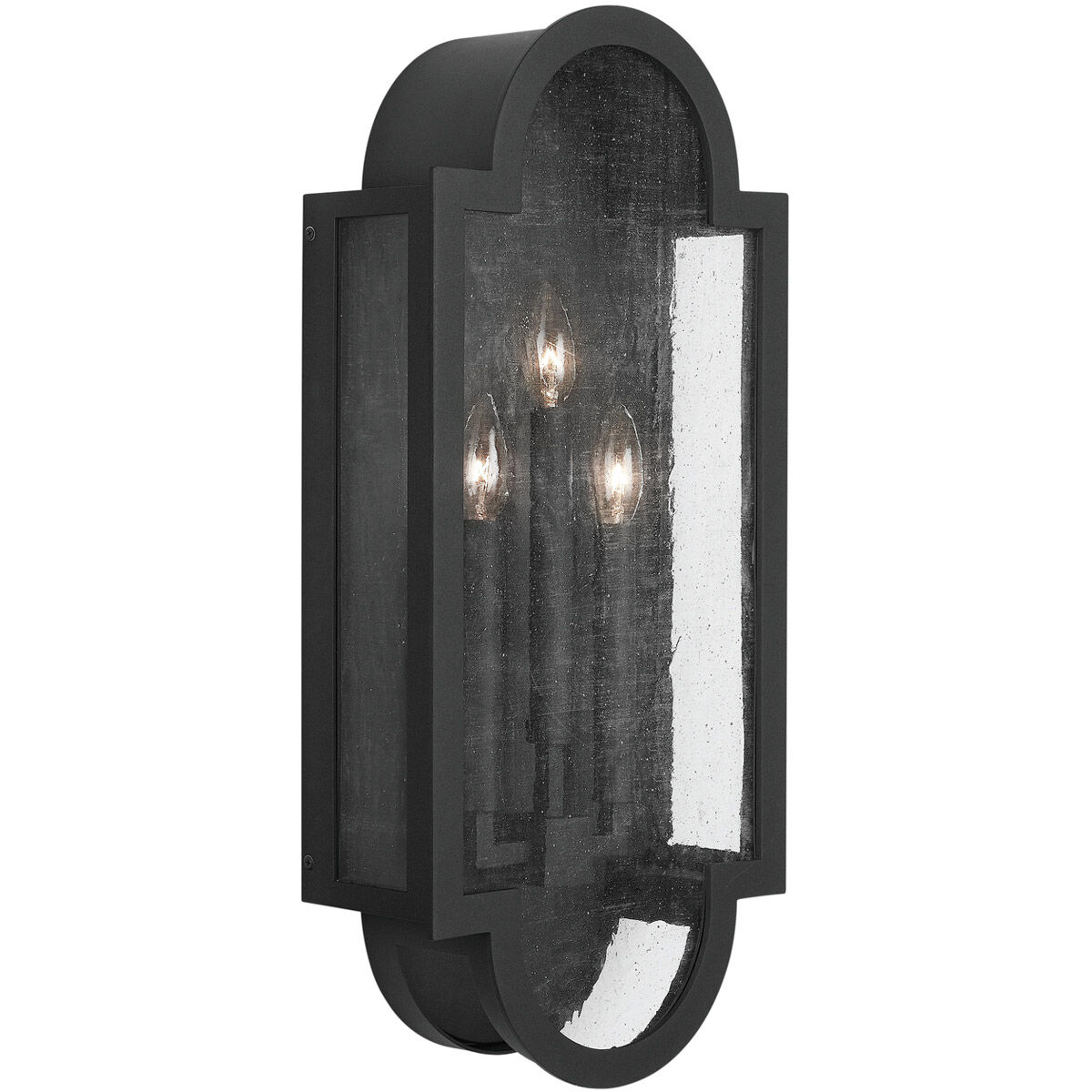 Monroe 3 Light 25 inch Black Outdoor Wall Mount