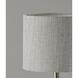 Victor 19 inch 60 watt Brushed Steel Table Lamp Portable Light, Simplee Adesso