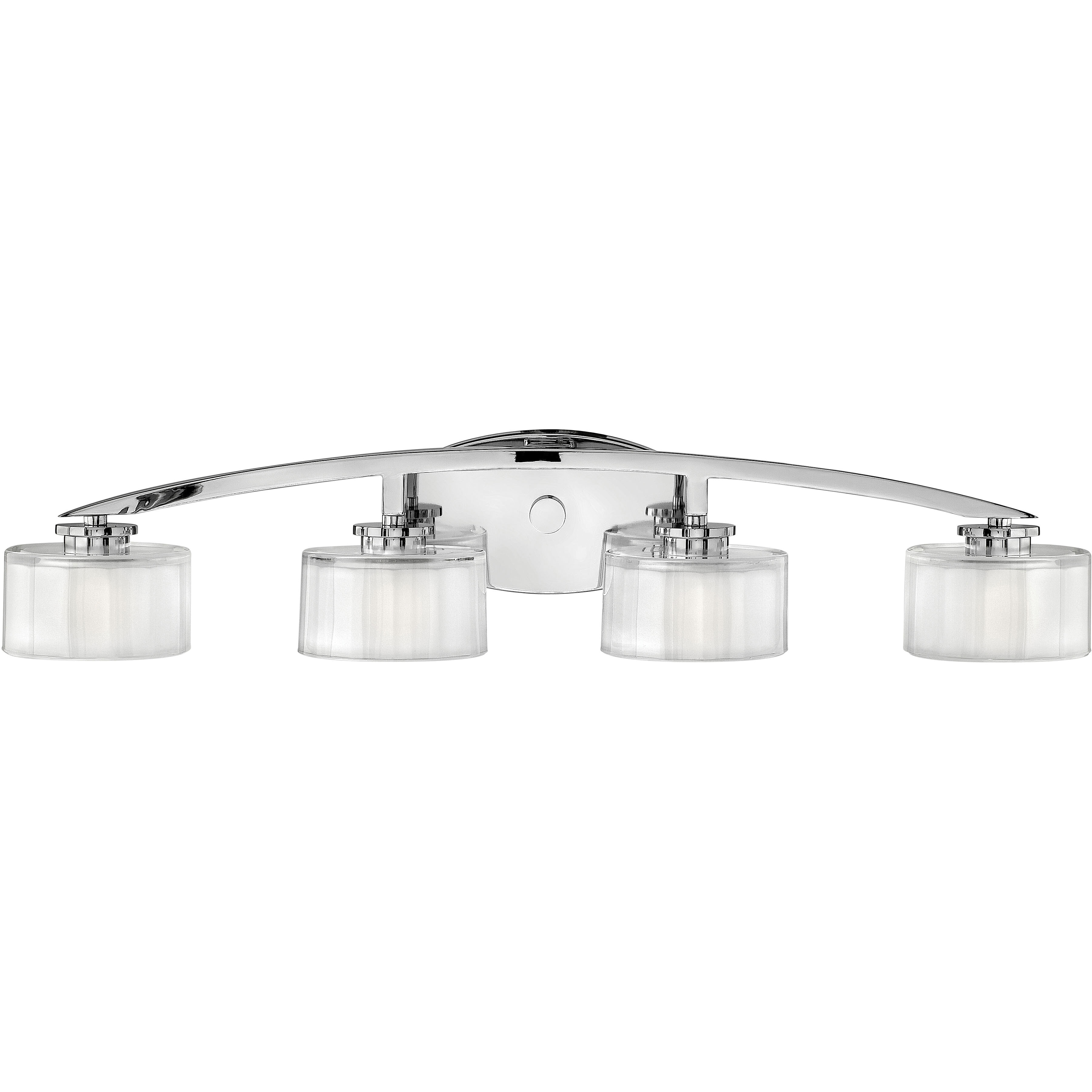 Meridian 4 Light 29 inch Chrome Vanity Light Wall Light 