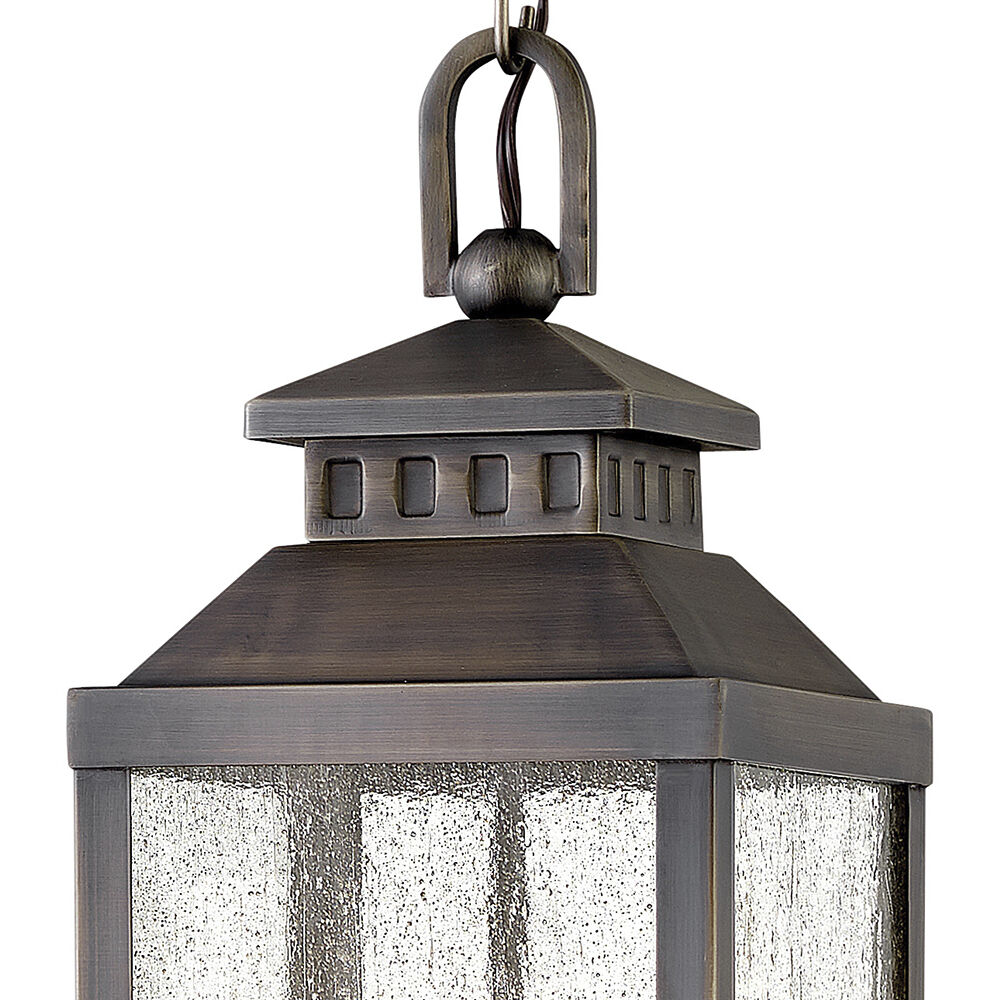 Heritage Revere 3 Light 7 inch Blackened Brass Outdoor Hanging Lantern
