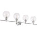 Collier 4 Light 38 inch Chrome Wall sconce Wall Light