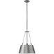 Cartwright 1 Light 15.25 inch Polished Antique Nickel Indoor Chandelier Ceiling Light