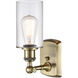 Ballston Clymer 1 Light 4 inch Antique Brass Sconce Wall Light in Incandescent, Clear Glass, Ballston