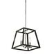 Laurentian 2 Light 9.75 inch Satin Nickel and Graphite Pendant Ceiling Light