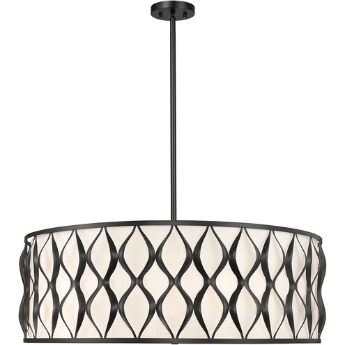 Harden 10 Light 32 inch Matte Black Pendant Ceiling Light