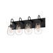 Chelsea 8 Light 26.25 inch Satin Black Bath Bar Wall Light