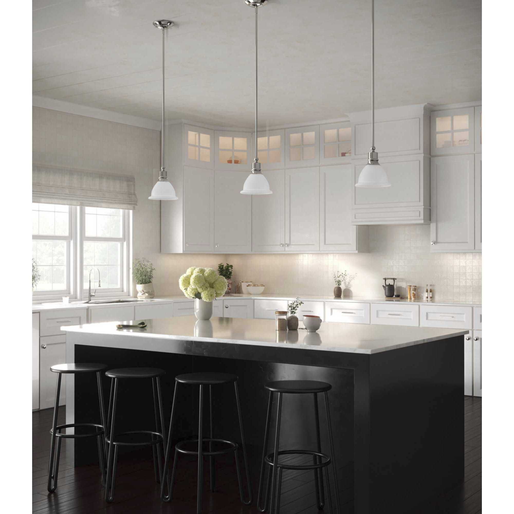 Madison 1 Light 7.63 inch Brushed Nickel Mini-Pendant Ceiling Light