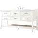 Sinclaire 60 X 22 X 34 inch White Vanity Sink Set