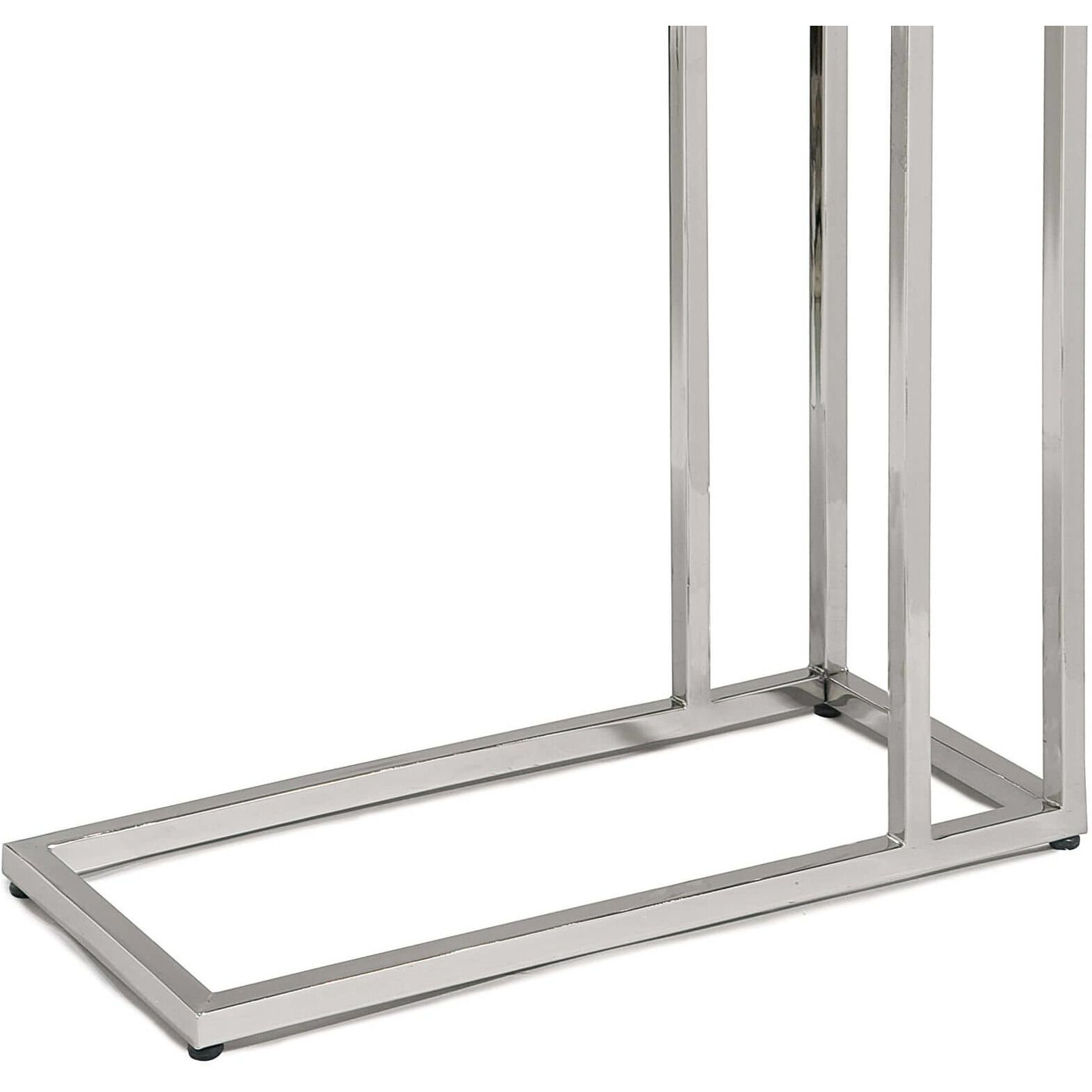 Echelon 24 X 24 inch Polished Nickel Side Table, Sofa Hugger Table