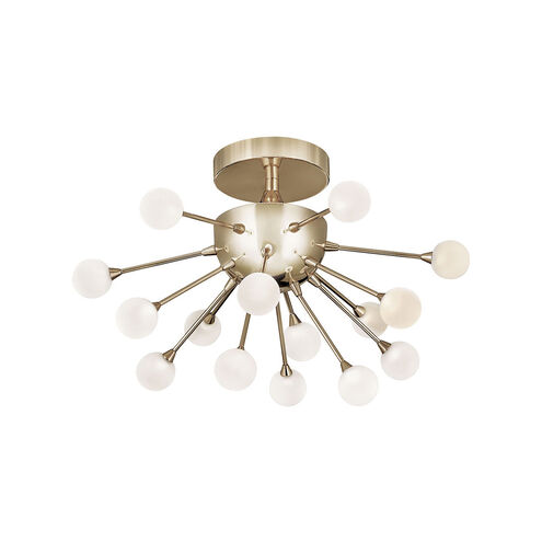 Impulse LED 15 inch Polished Gold Semi-Flush Mount Ceiling Light