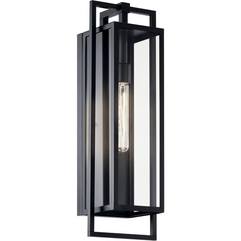 Goson 1 Light 24 inch Black Outdoor Wall Sconce, Large