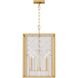 AH by Alexa Hampton Erro 4 Light Burnished Brass Pendant Ceiling Light