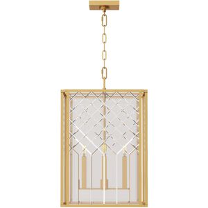 AH by Alexa Hampton Erro 4 Light Burnished Brass Pendant Ceiling Light