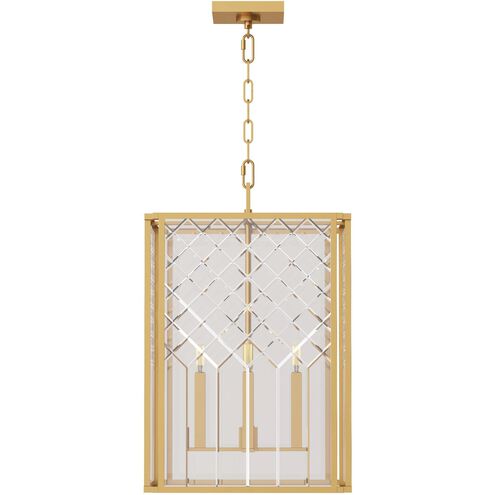 AH by Alexa Hampton Erro 4 Light Burnished Brass Pendant Ceiling Light