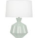 Orion 27 inch 150 watt Celadon Table Lamp Portable Light, Polished Nickel Accents